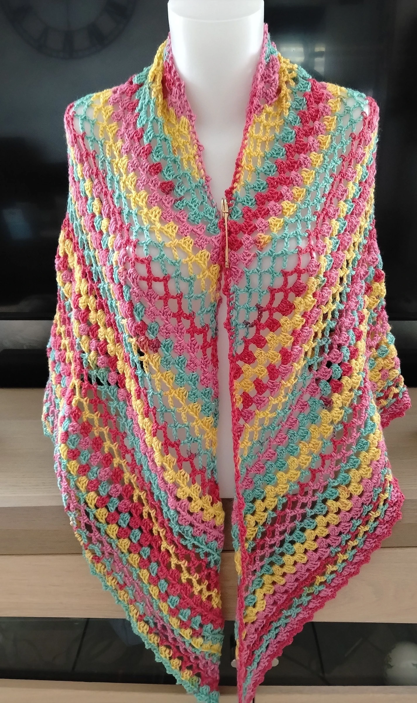 Large Handmade Crochet Shawl – photo 7